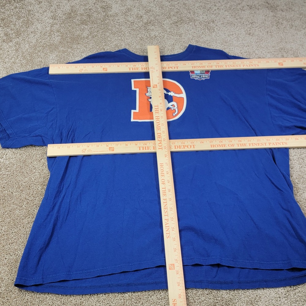 NFL Team Apparel Denver Broncos John Elway Hall of Fame Blue T-Shirt 3XL - Picture 3 of 6